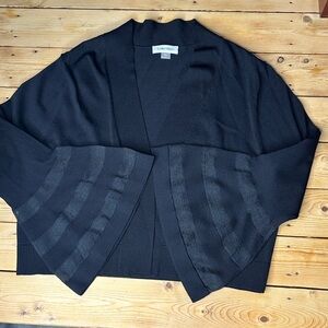 Calvin Klein Women's sweater Black with long bell sleeves Sz L
